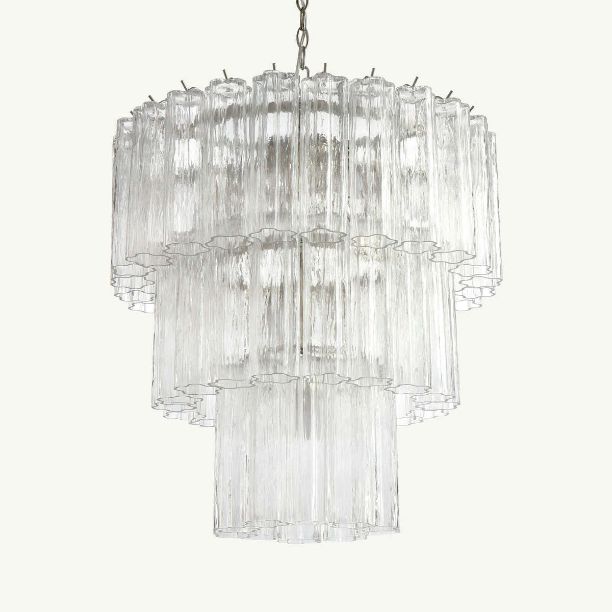 Capri Chandelier 3 Tiers Handblown Glass