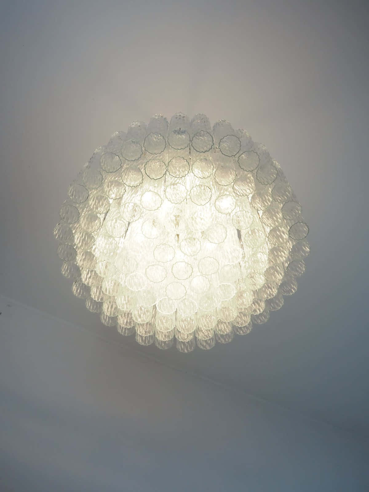 Murano Chandelier – 101 Tuber – Textured – Transparent