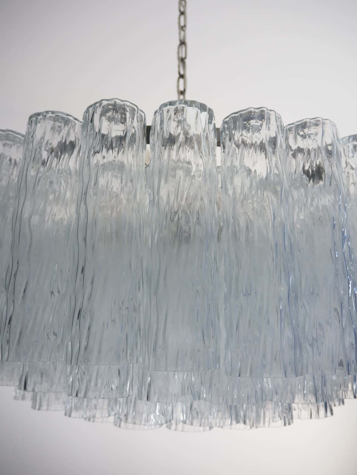 Murano Chandelier – 101 Tuber – Textured – Transparent