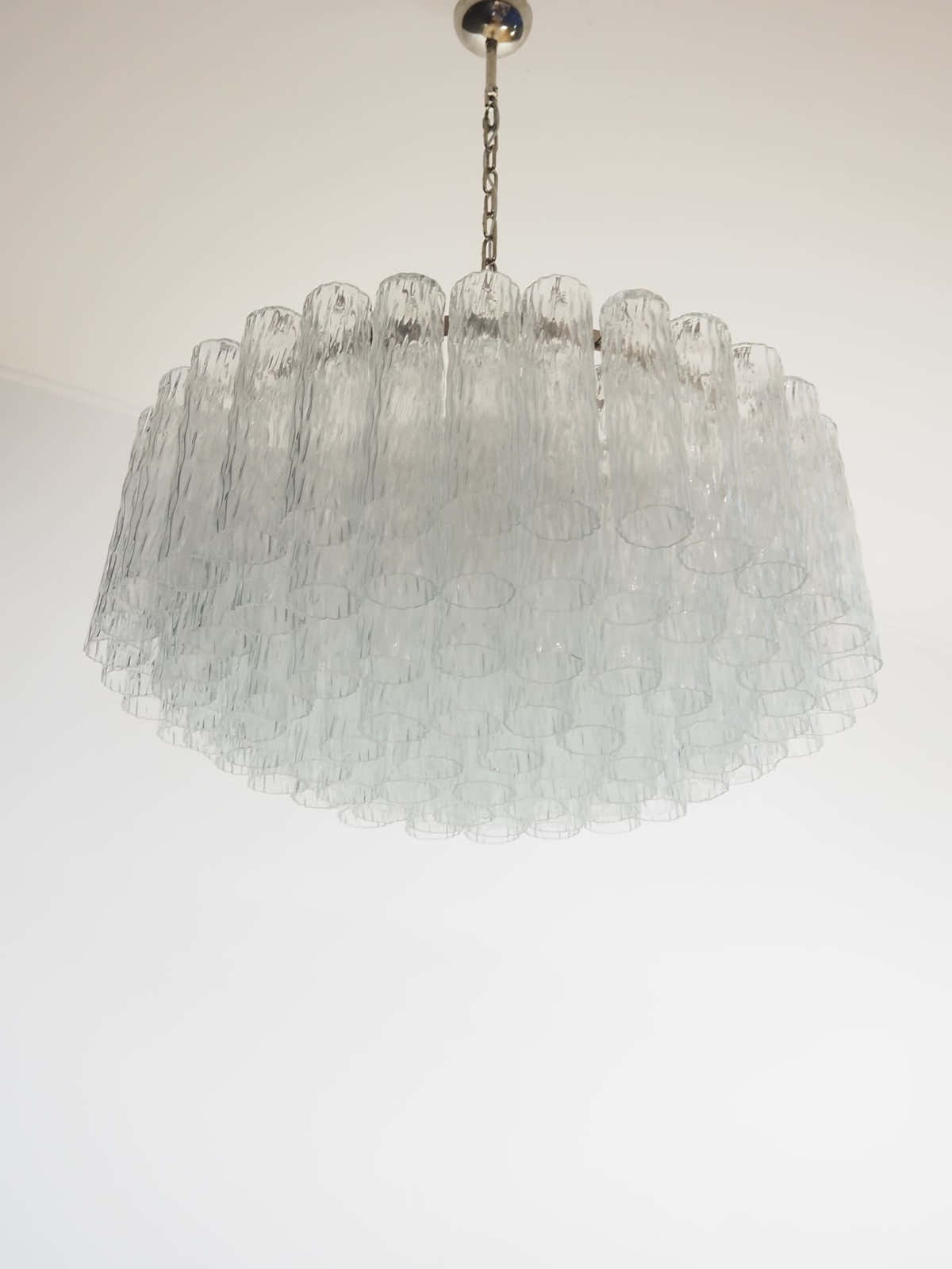Murano Chandelier – 101 Tuber – Textured – Transparent