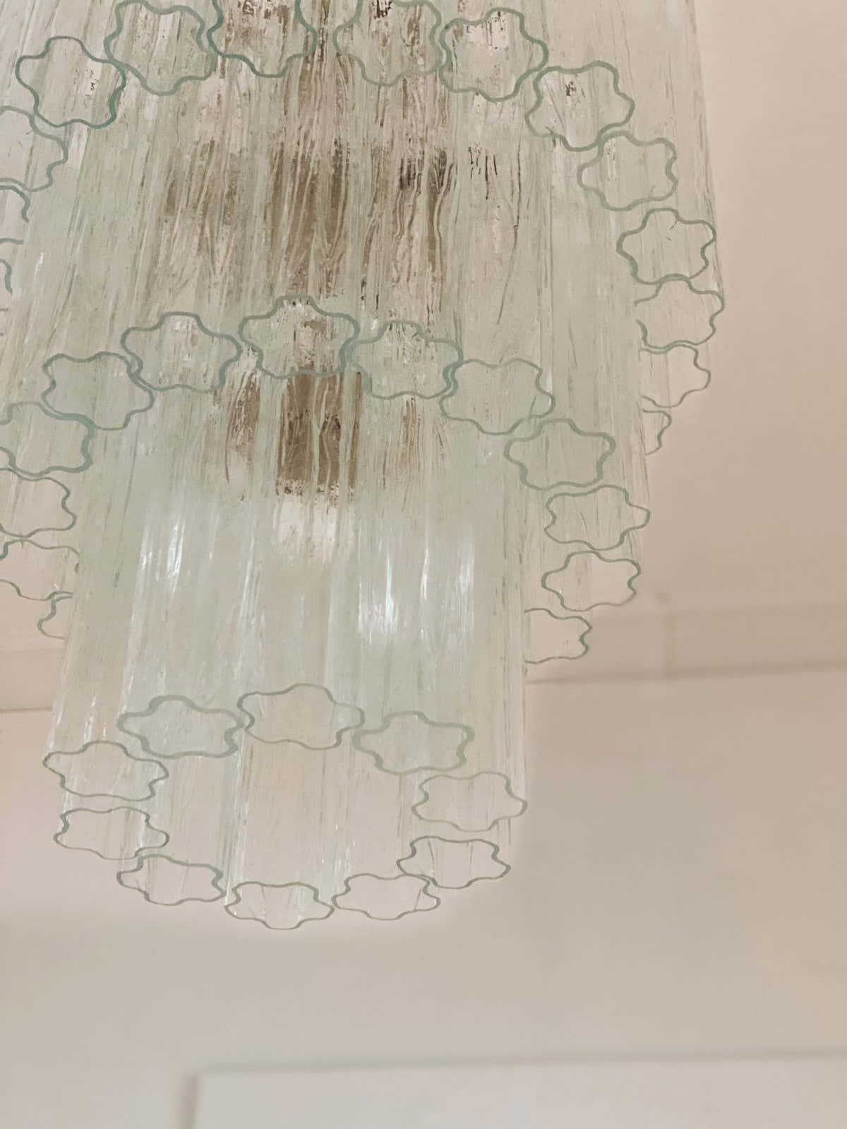 Murano Chandelier 23.6" – 52 tubes – Transparent