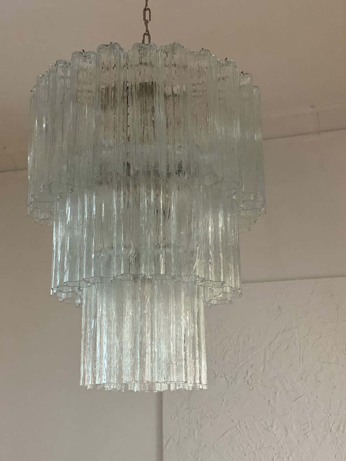 Murano Chandelier 23.6" – 52 tubes – Transparent