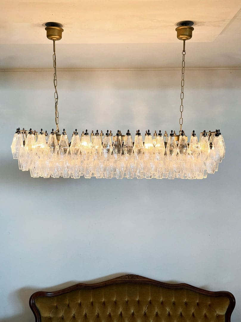 Murano Chandelier – Poliedri – 138 glass
