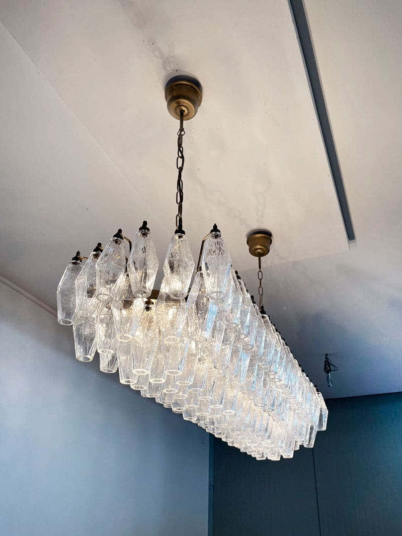 Murano Chandelier – Poliedri – 138 glass