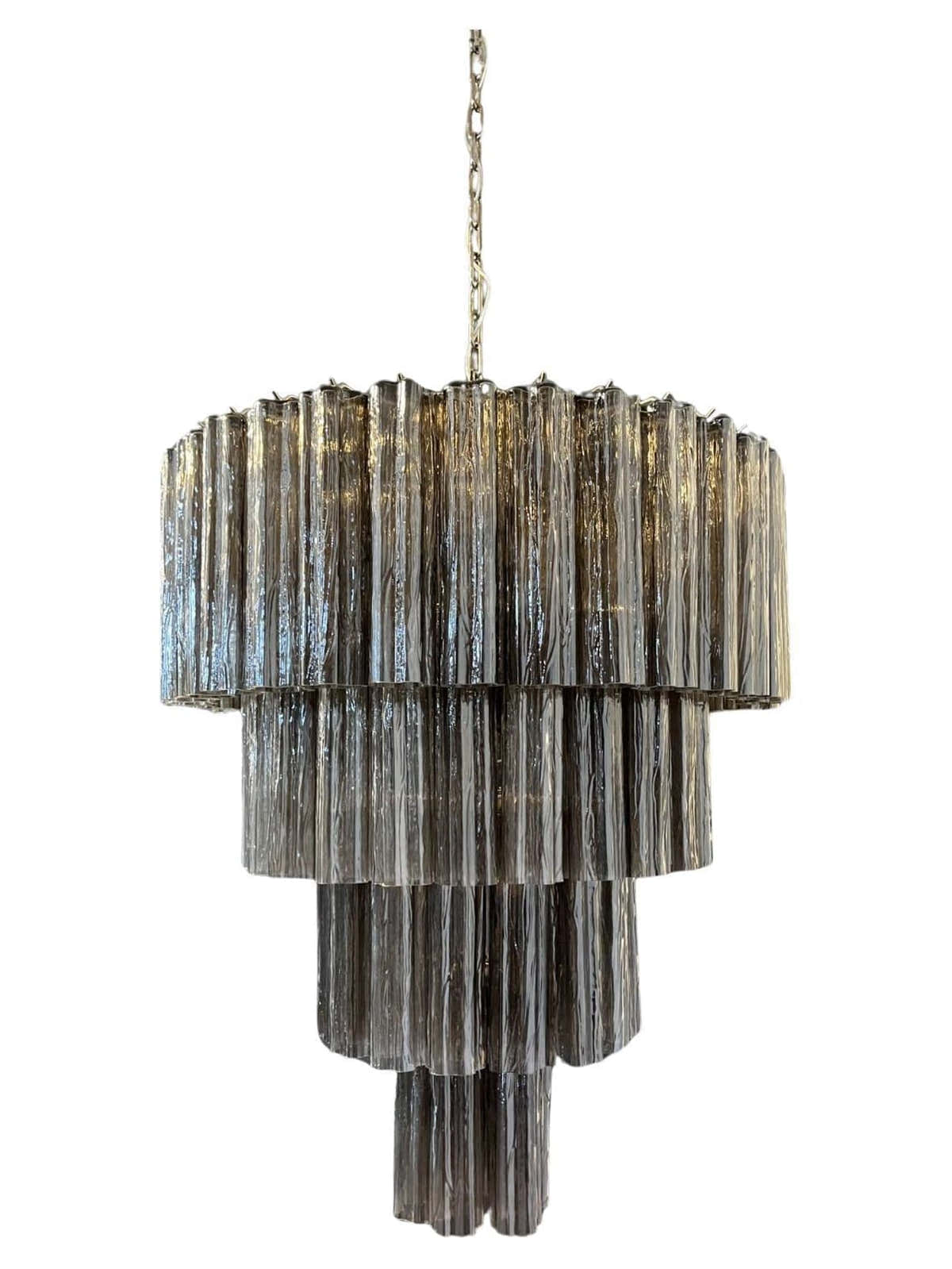 Murano Chandelier 33.5" – 78 tubes – Smoked