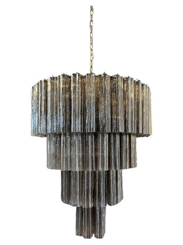 Murano Chandelier 33.5" – 78 tubes – Smoked