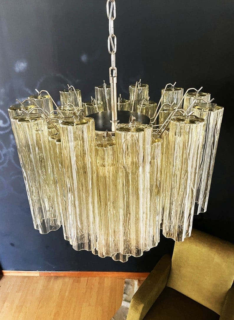 Murano Chandelier 22.8″ – 36 tubes – Yellow