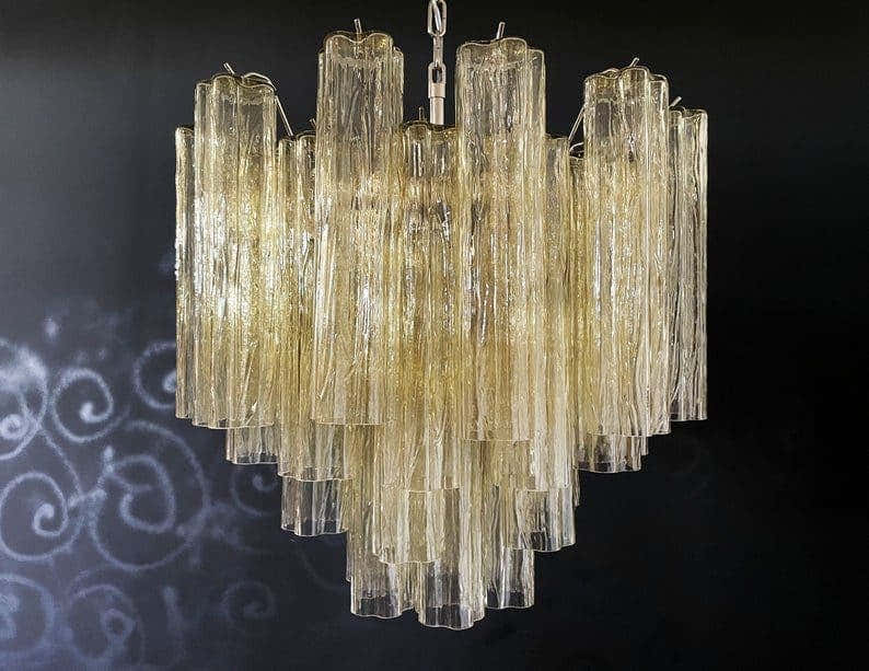 Murano Chandelier 22.8″ – 36 tubes – Yellow