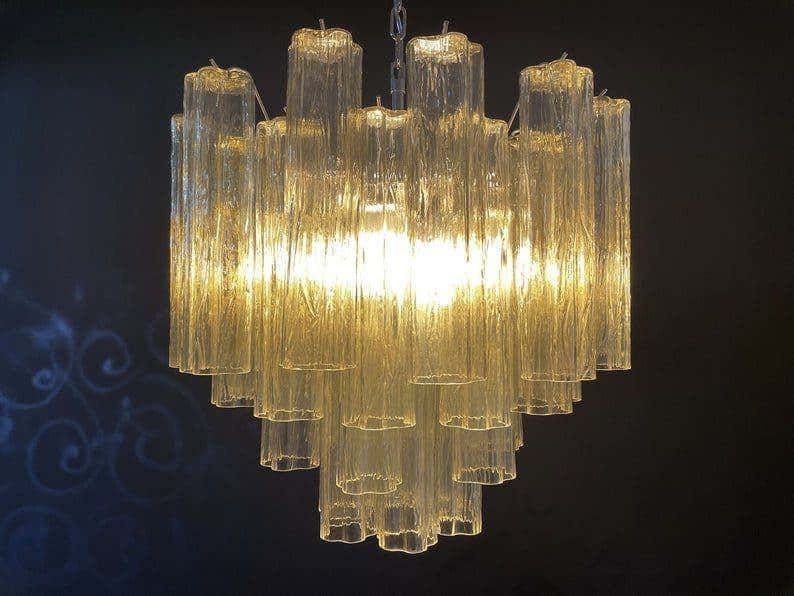 Murano Chandelier 22.8″ – 36 tubes – Yellow