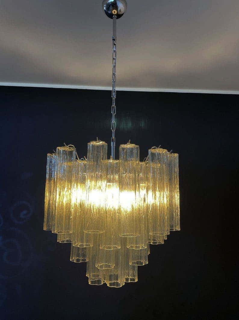 Murano Chandelier 22.8″ – 36 tubes – Yellow
