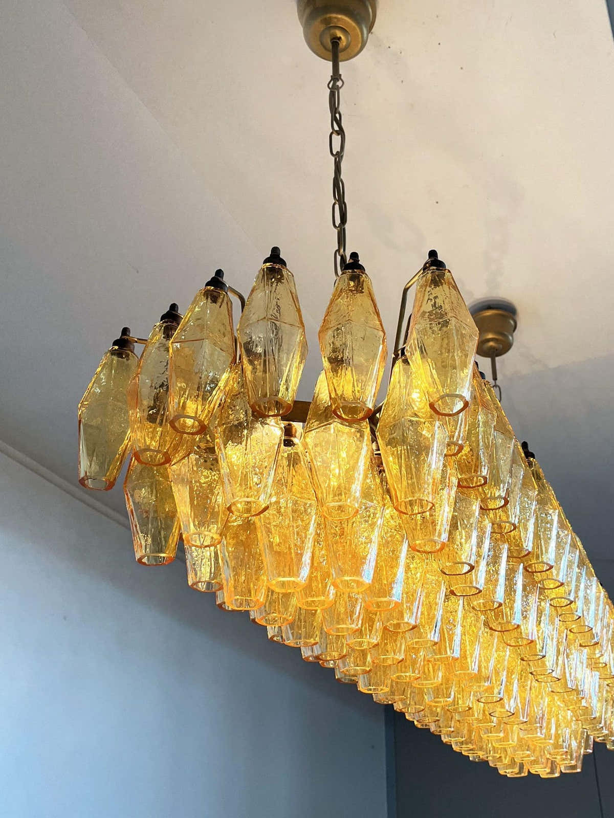 Murano Chandelier – Poliedri – 138 glass