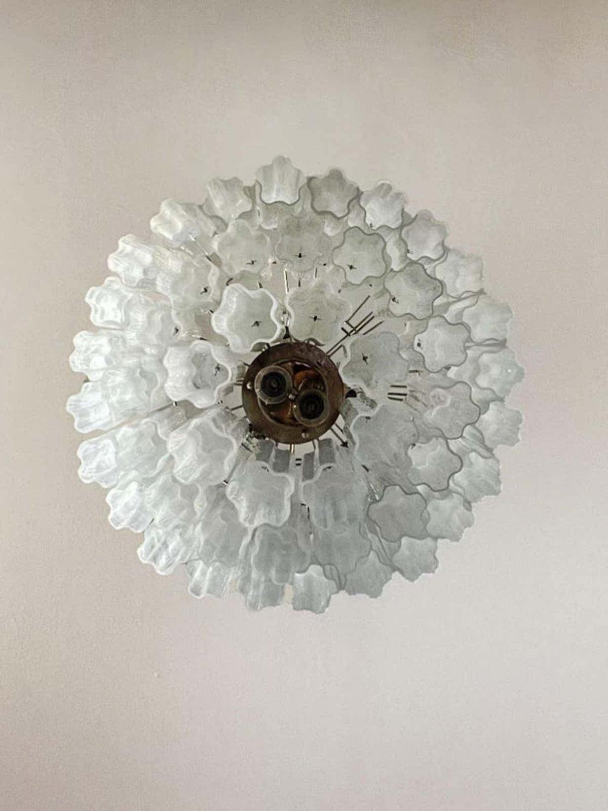 Murano Chandelier – 48 tubes – Alabaster White