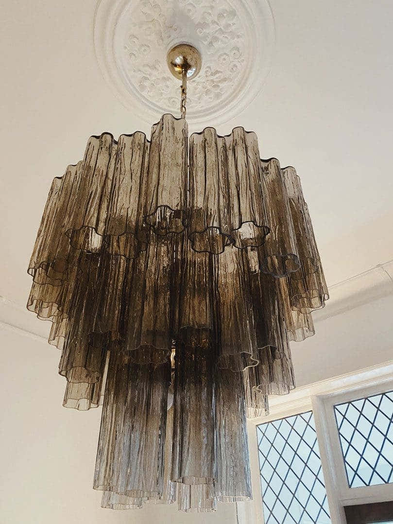 Murano Chandelier – 48 tubes – Smoked