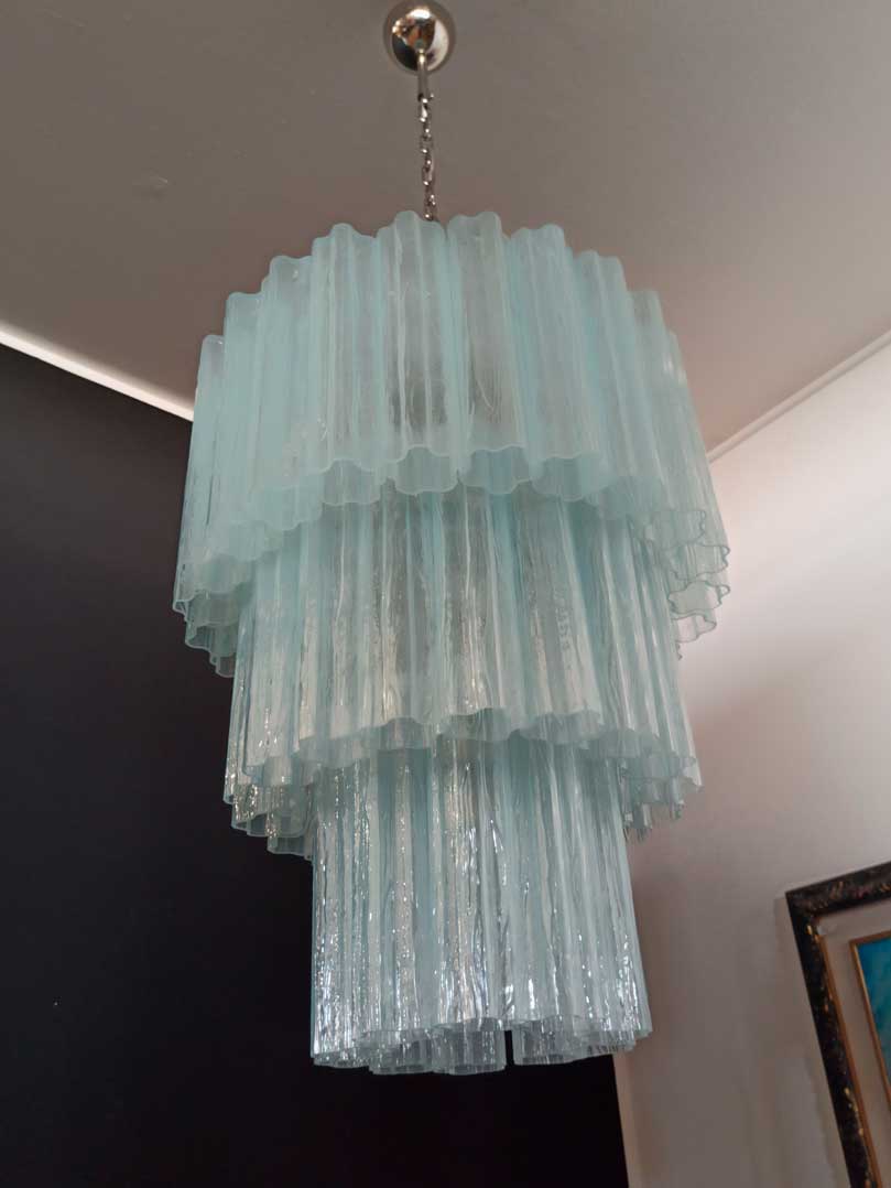 Murano Chandelier 23.6" – 52 tubes – Opal
