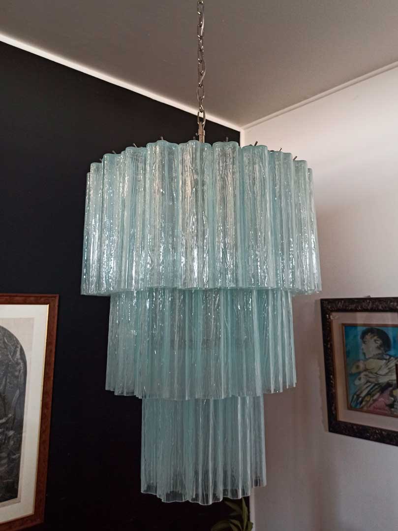 Murano Chandelier 23.6" – 52 tubes – Opal