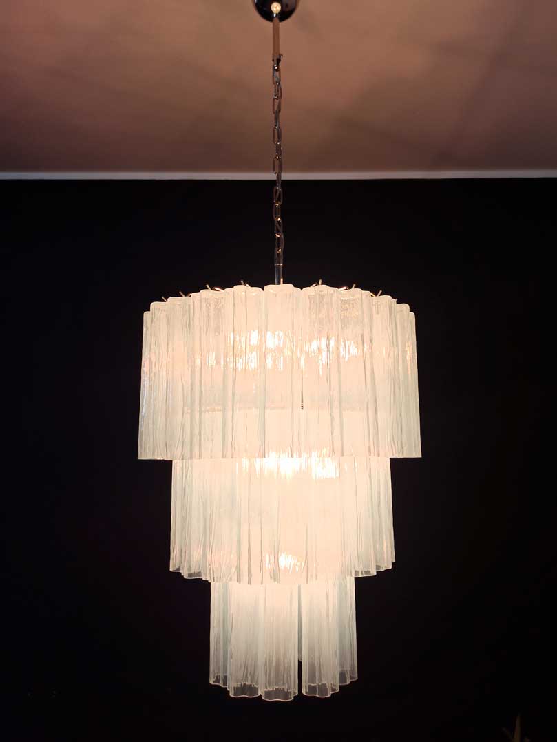 Murano Chandelier 23.6" – 52 tubes – Opal