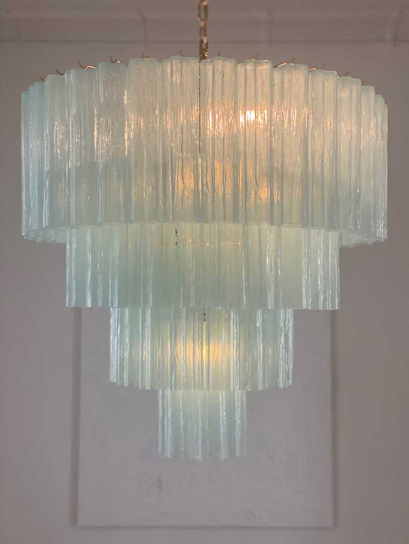 Murano Chandelier 33.5" – 78 tubes – Opal