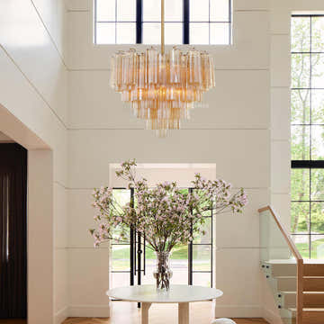 Petalia Murano Glass Chandelier 17.8" 22" 26.8" 32''D