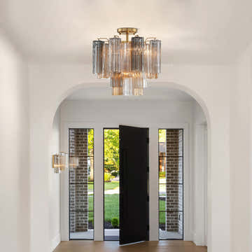 Petalia Murano Glass Semi-Flush Ceiling Mount 17''W