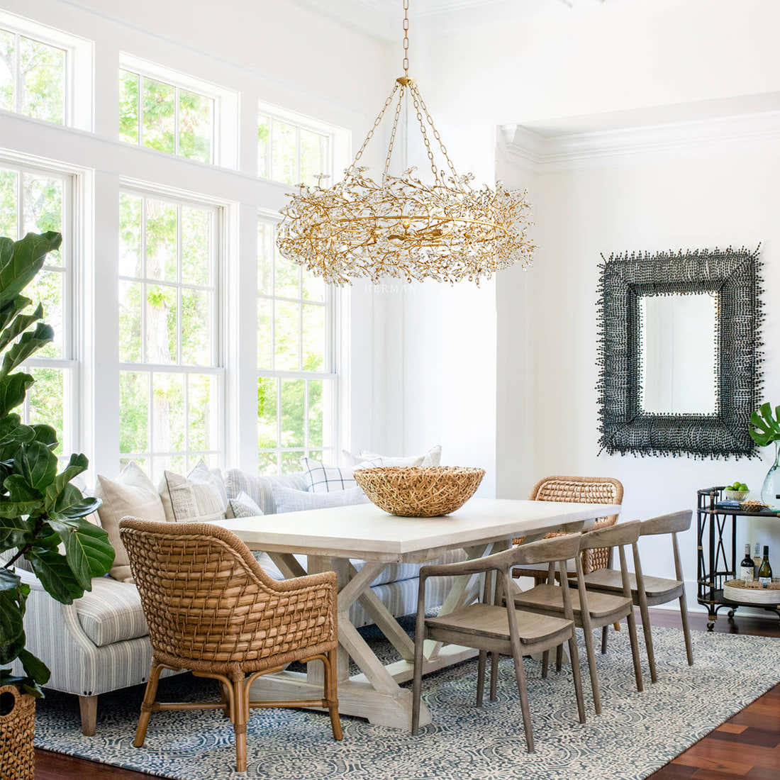 Fiore Crown Chandelier 39" 48" 60"