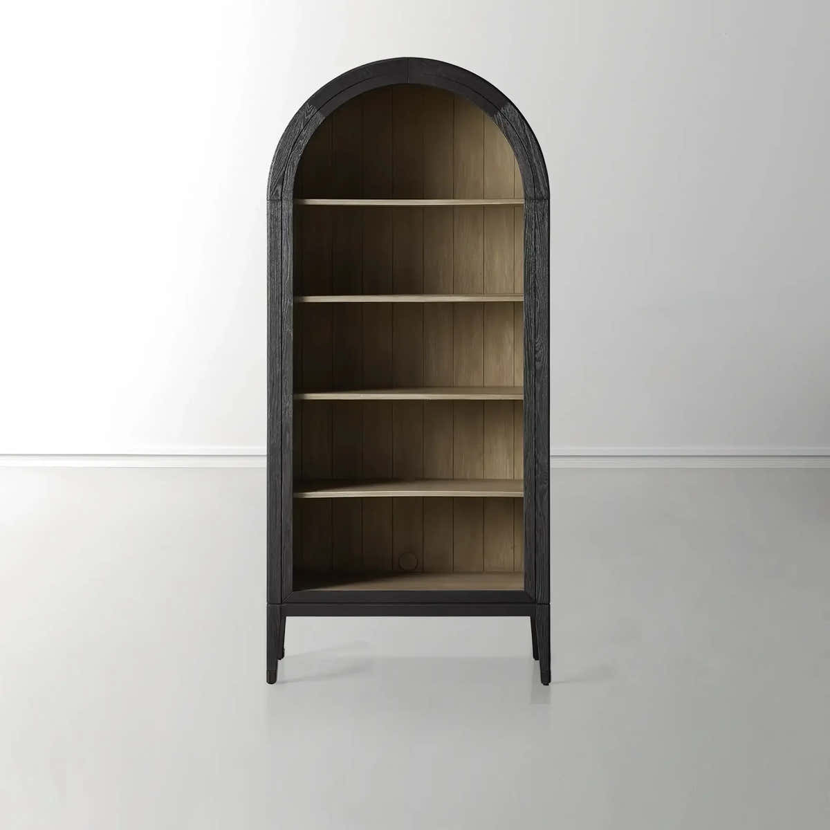Hattie Open Bookcase in Oak 36"W 46"W