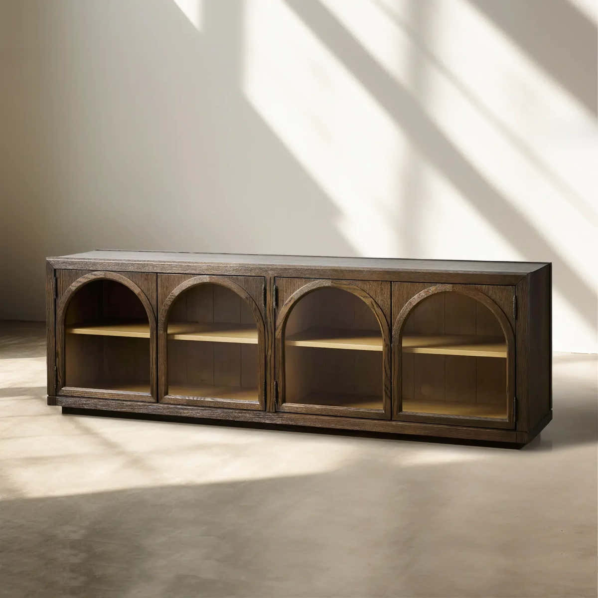 Hattie Media Console in Oak 80"W