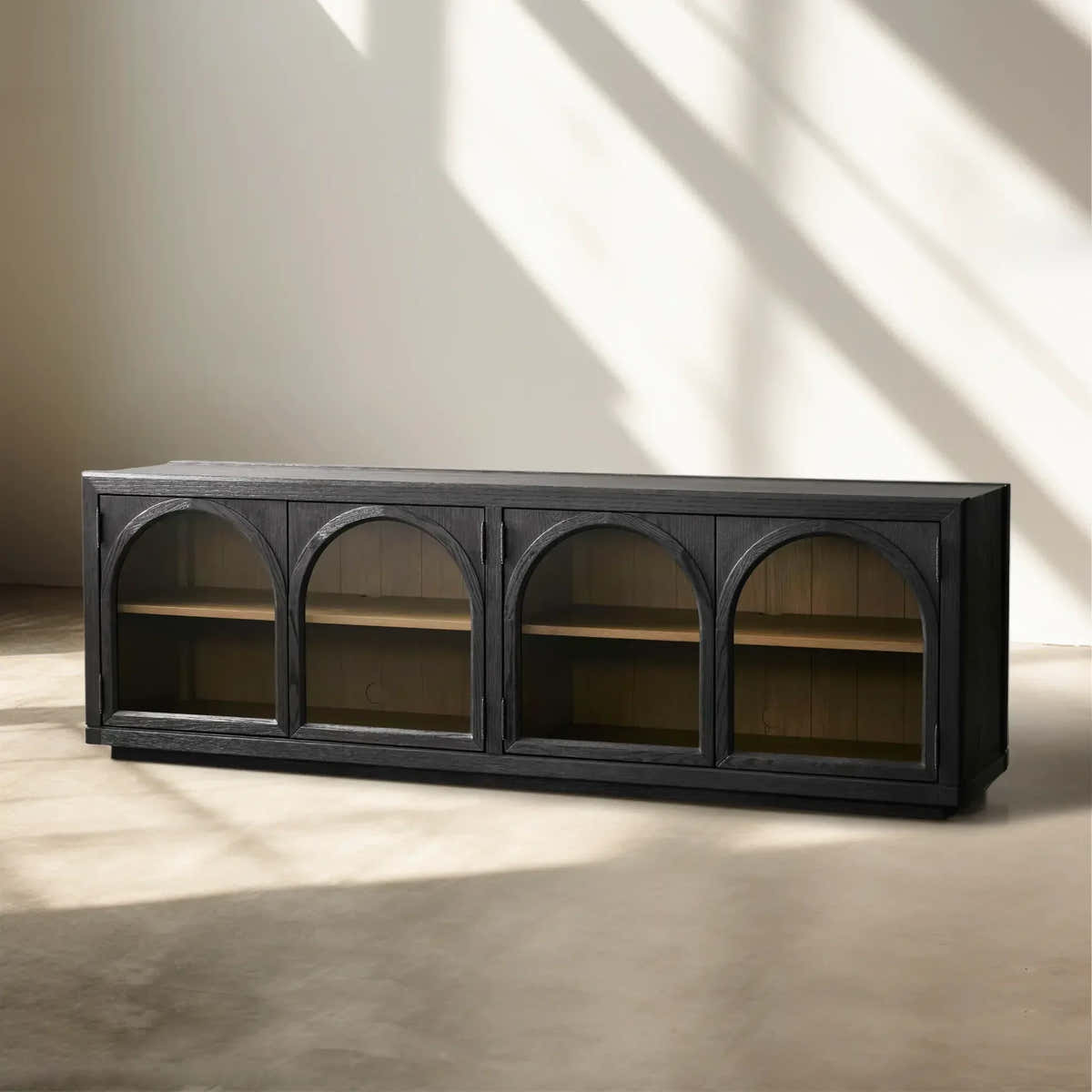 Hattie Media Console in Oak 80"W