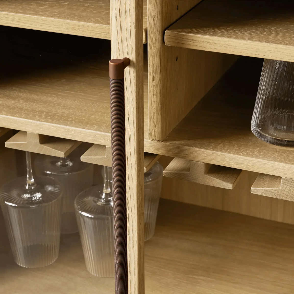 Hattie Low Bar Cabinet in Oak 36"W
