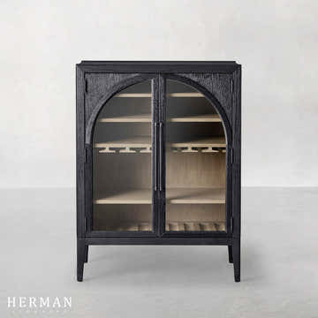 Hattie Low Bar Cabinet in Oak 36"W