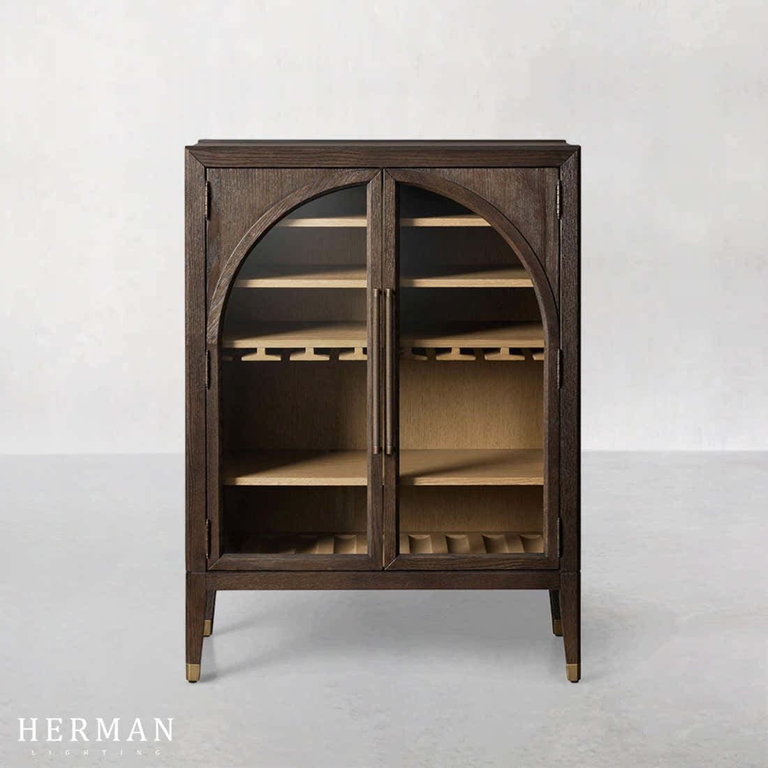 Hattie Low Bar Cabinet in Oak 36"W