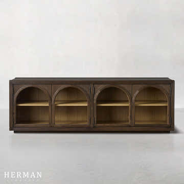 Hattie Media Console in Oak 80"W