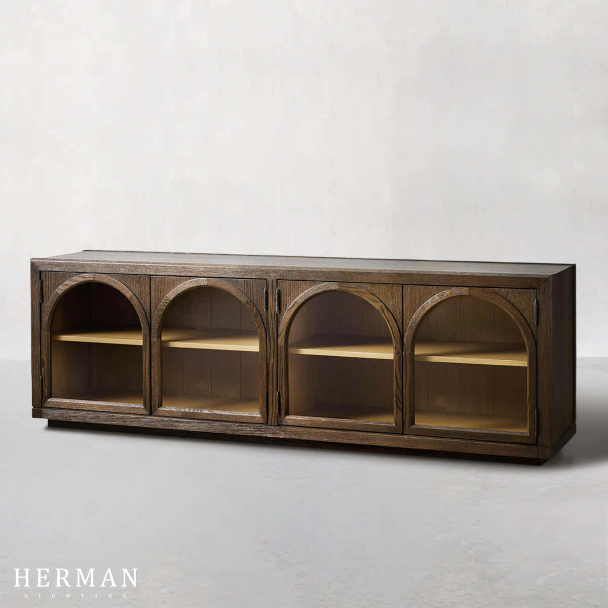 Hattie Media Console in Oak 80"W