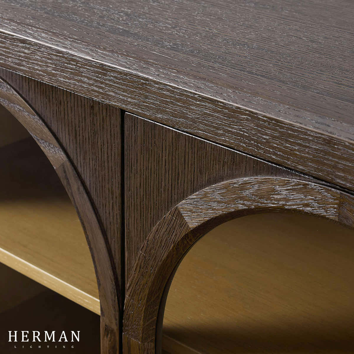 Hattie Media Console in Oak 80"W