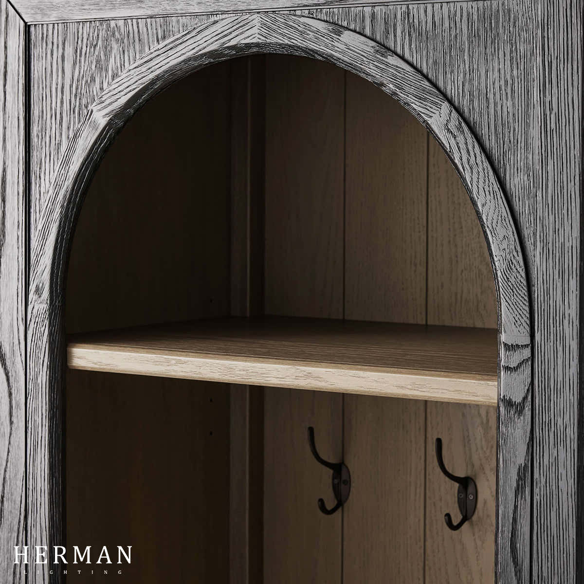 Hattie Single Entryway Cabinet in Oak 25"W