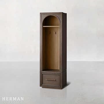 Hattie Single Entryway Cabinet in Oak 25"W