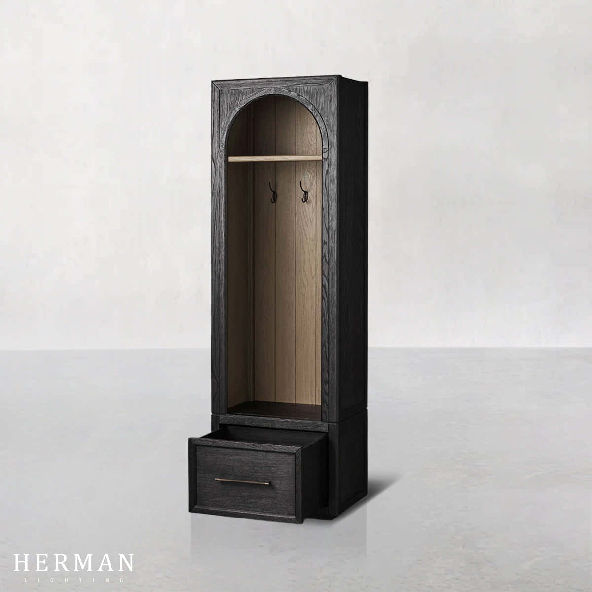 Hattie Single Entryway Cabinet in Oak 25"W