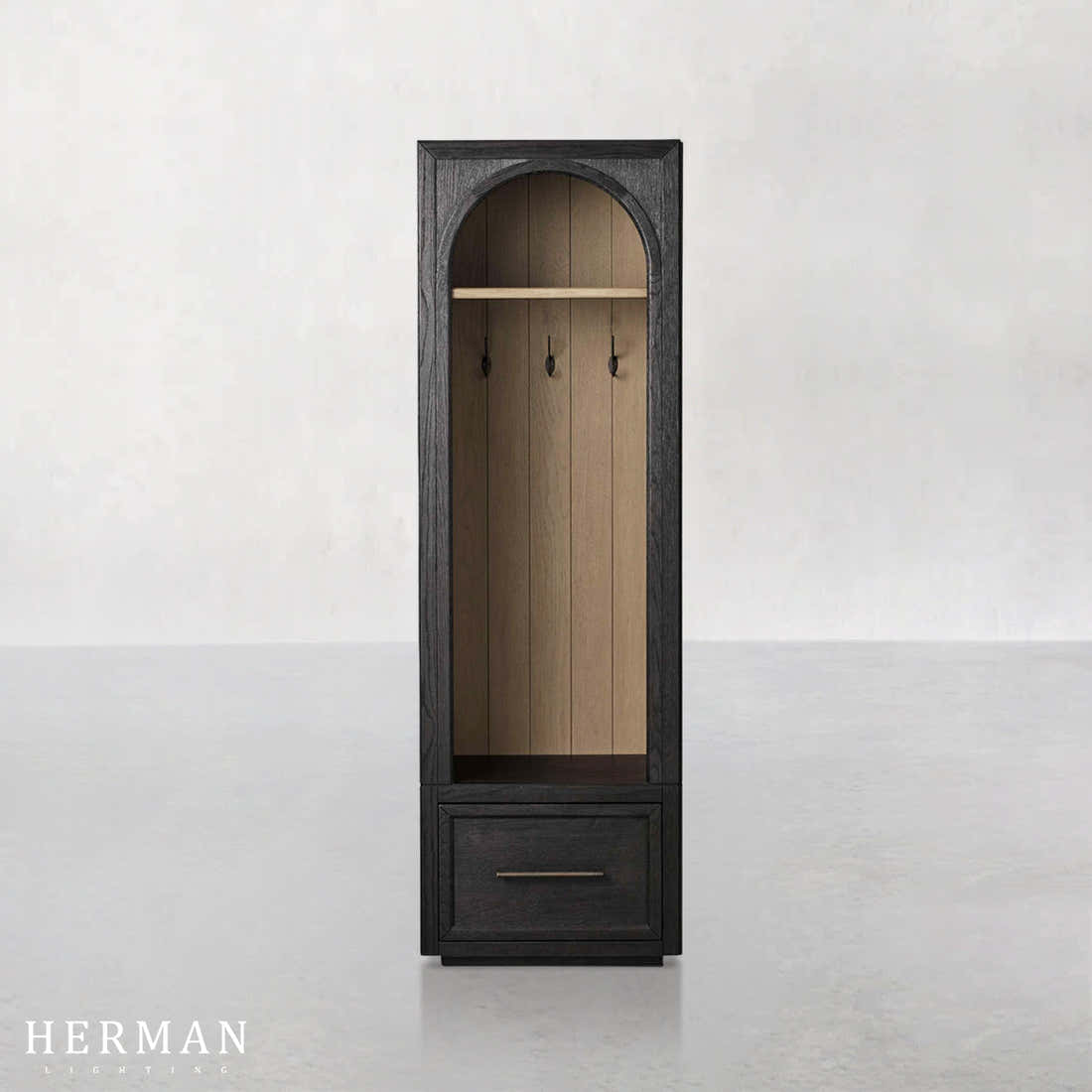 Hattie Single Entryway Cabinet in Oak 25"W