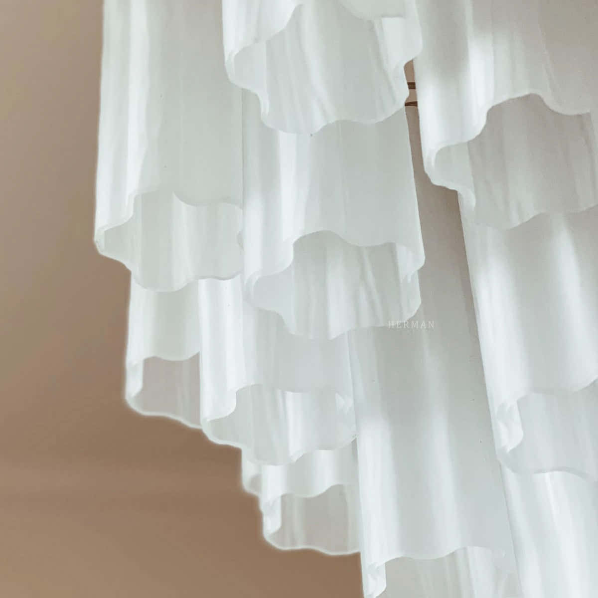 Murano Chandelier 22.8″ – 36 tubes – Matte white