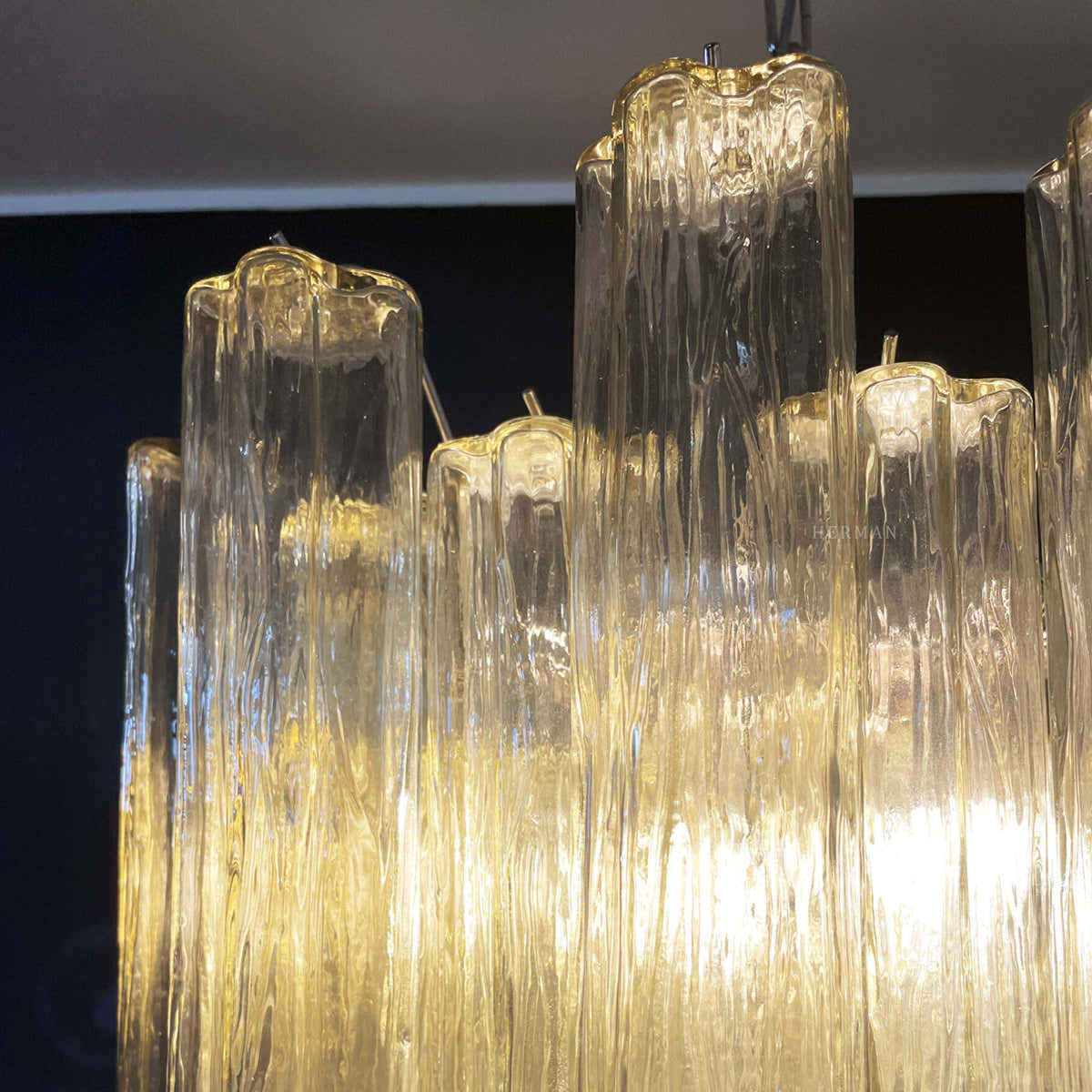 Murano Chandelier 22.8″ – 36 tubes – Yellow