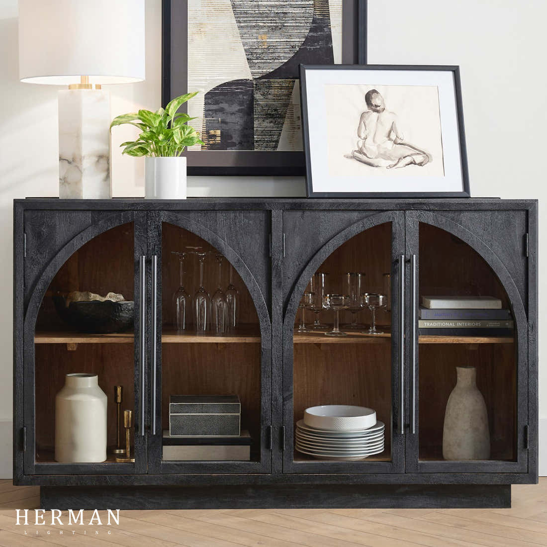 Hattie Sideboard in Oak 70"W 90"W