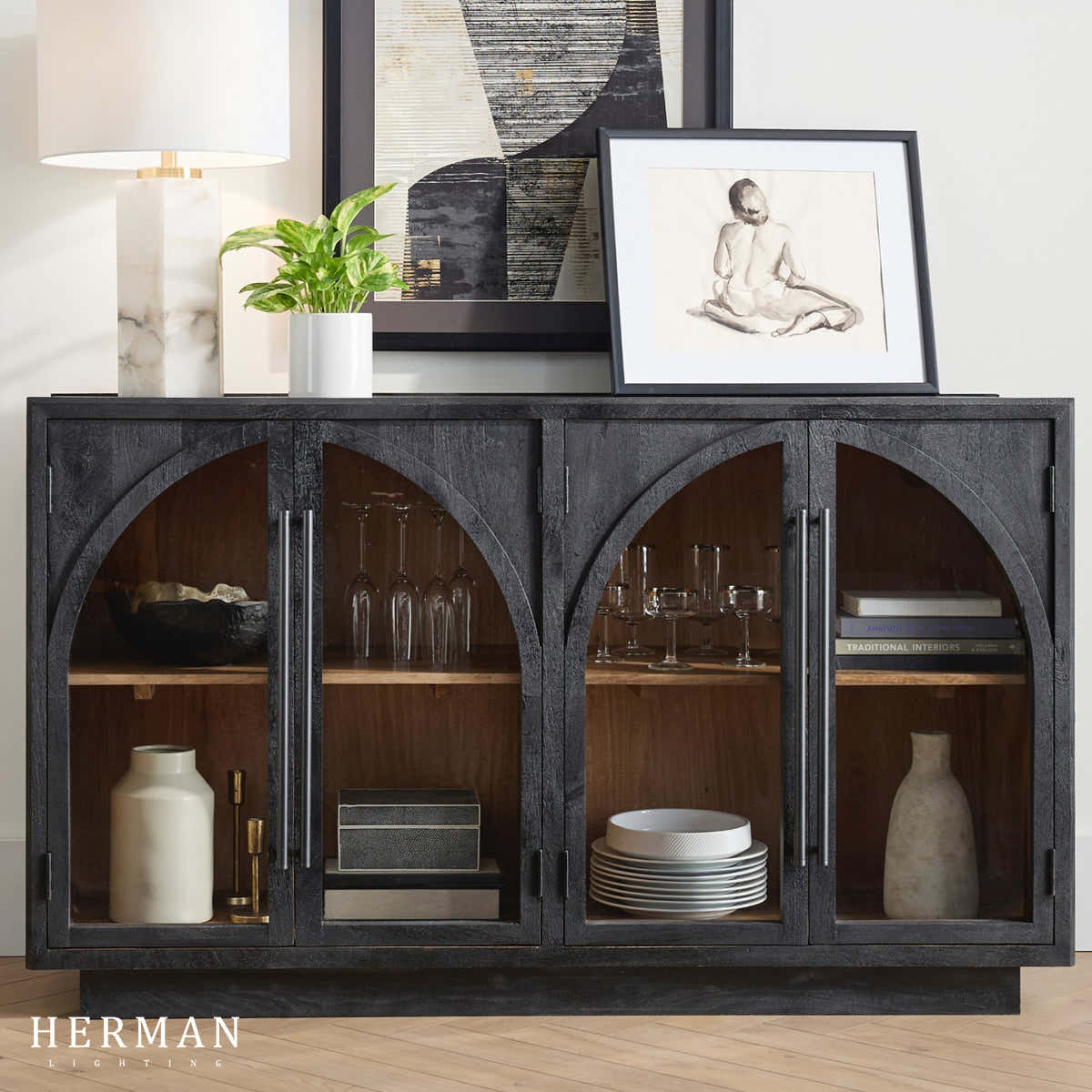 Hattie Sideboard in Oak 70"W 90"W