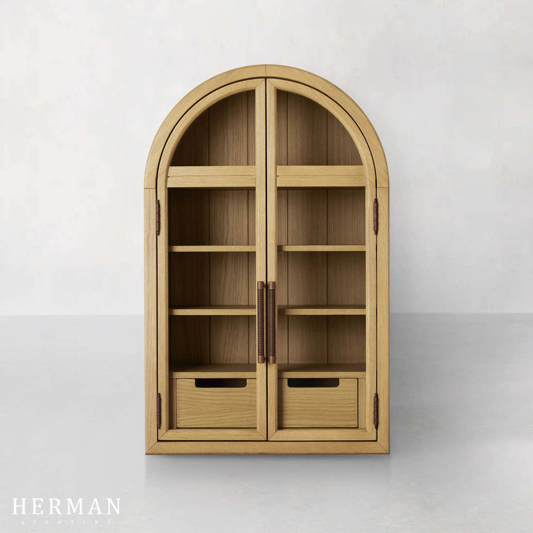 Hattie Wall Mounted Cabinet in Oak 24"W