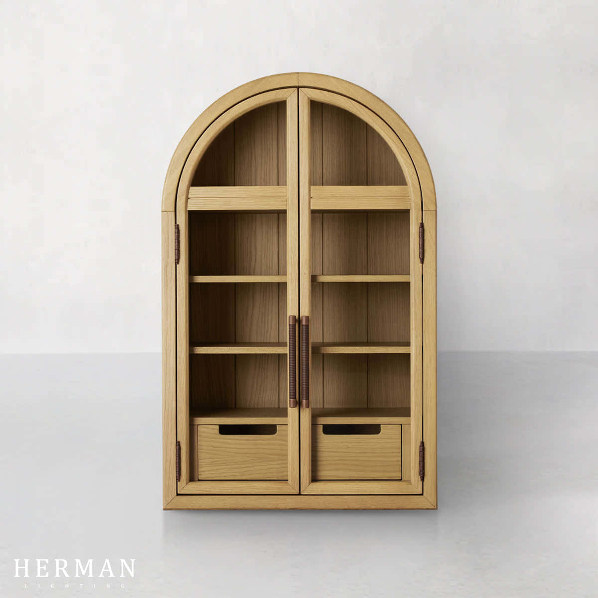 Hattie Wall Mounted Cabinet in Oak 24"W