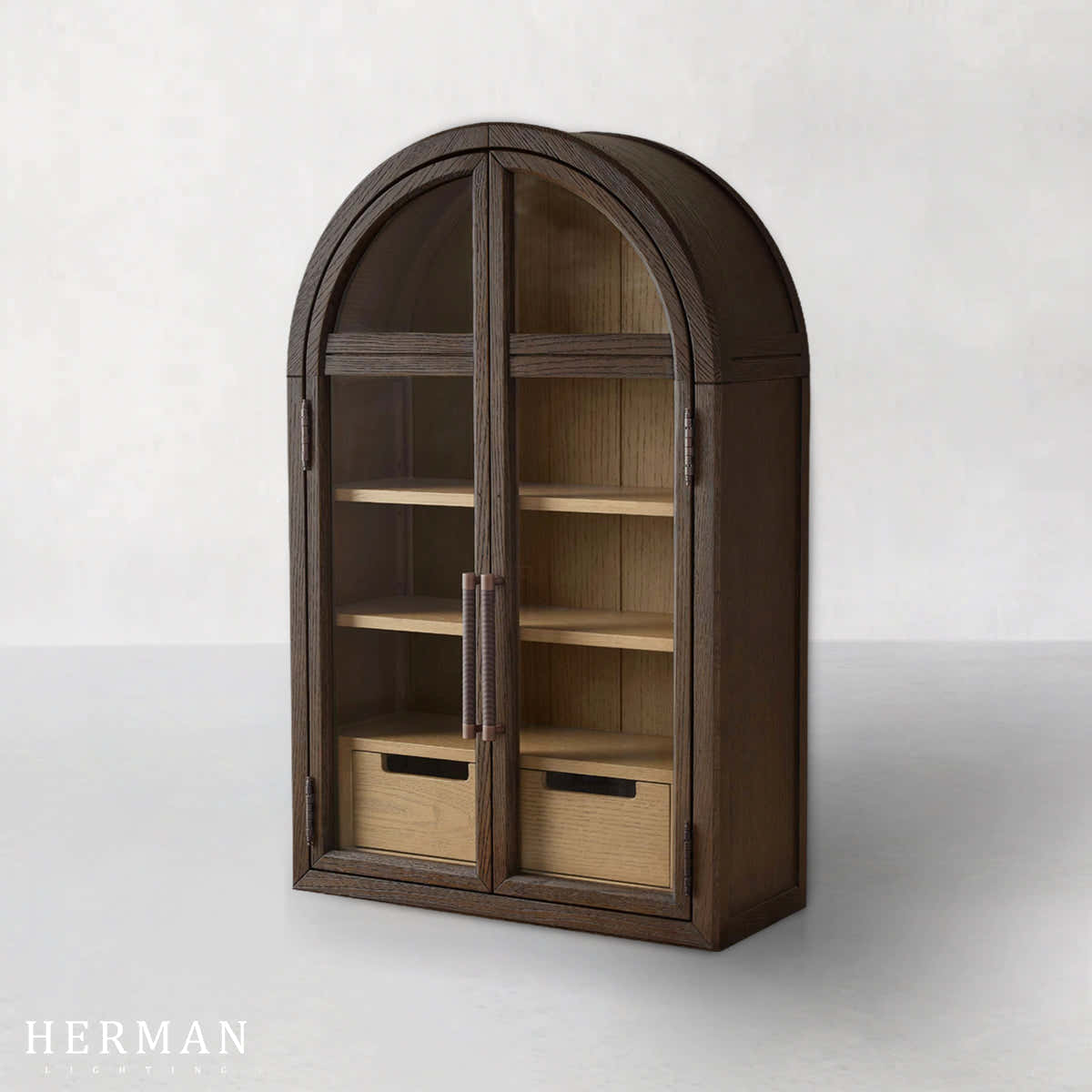 Hattie Wall Mounted Cabinet in Oak 24"W