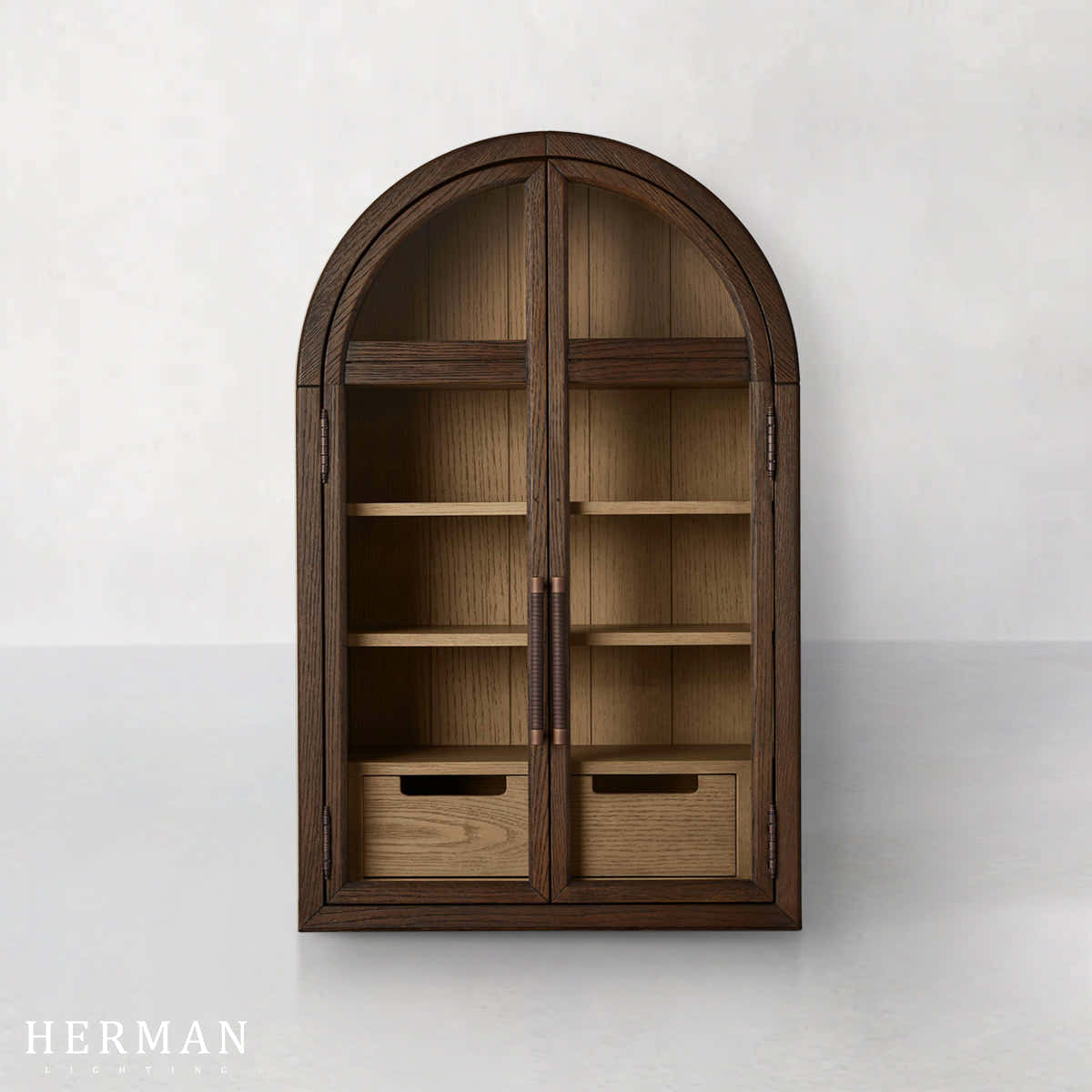 Hattie Wall Mounted Cabinet in Oak 24"W