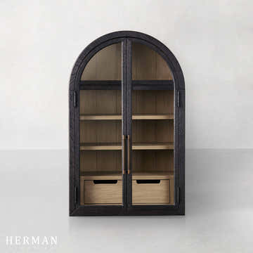 Hattie Wall Mounted Cabinet in Oak 24"W