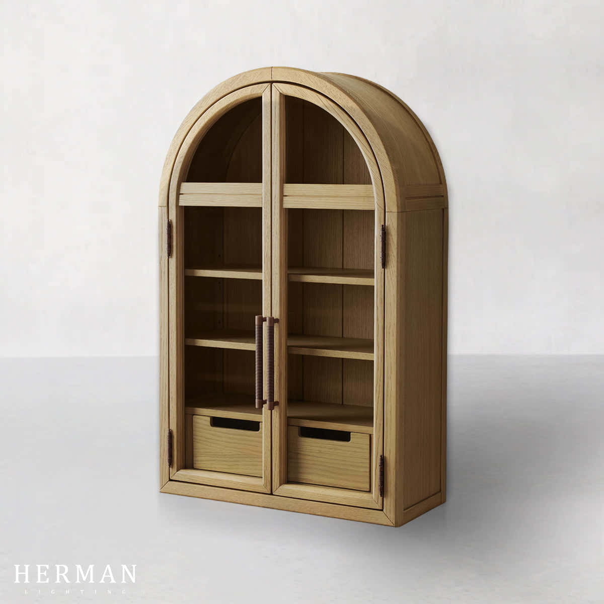 Hattie Wall Mounted Cabinet in Oak 24"W