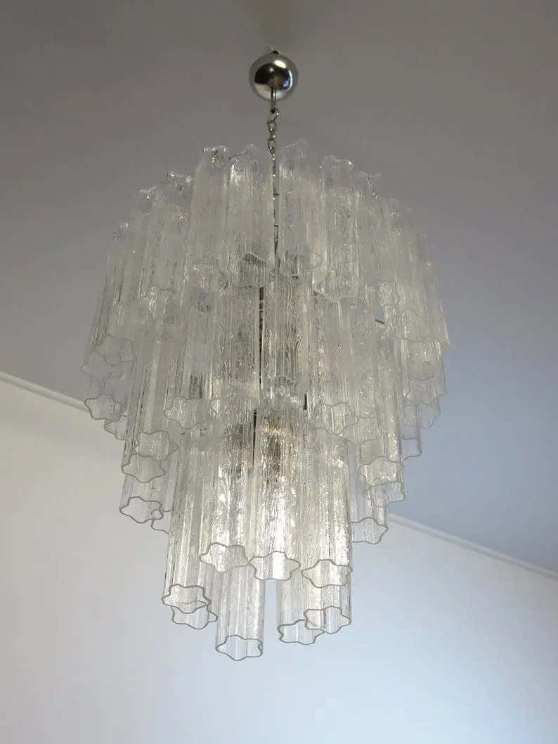 Murano Chandelier – 48 tubes – Transparent