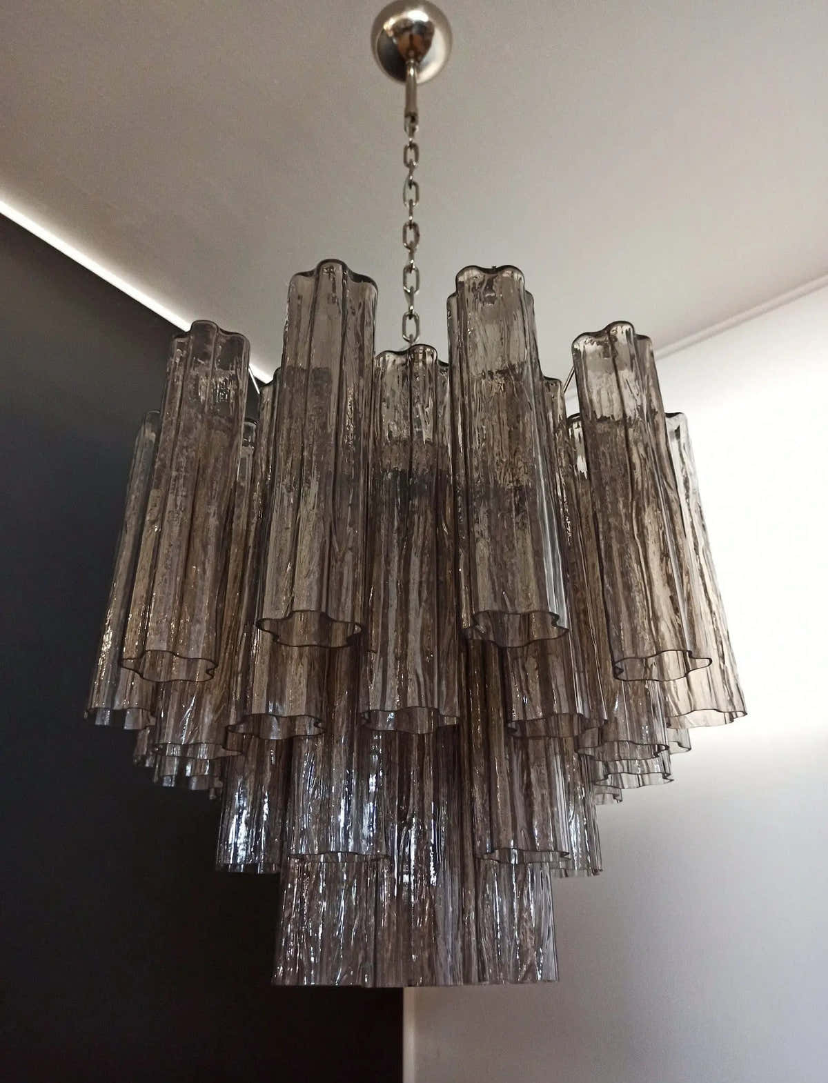 Murano Chandelier 22.8″ – 36 tubes – Smoked