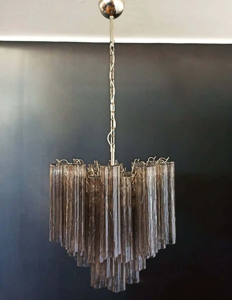 Murano Chandelier 22.8″ – 36 tubes – Smoked